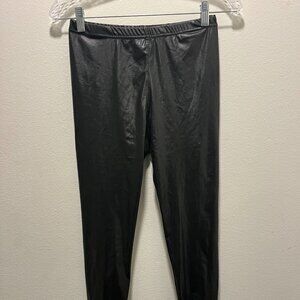 Love Poem By Block Faux Leather Leggings S/M